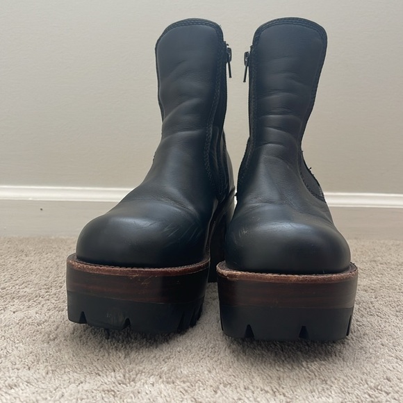 Free People x Jeffrey Campbell Preston Platform Ankle Boot Size 9 - Picture 3 of 10